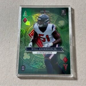 Will Anderson Jr Card Ace Diamonds Rookie 2/3 Green